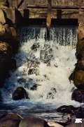 Oliwa - wodospad w parku